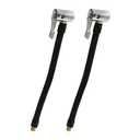 Bonsicoky 2 Pcs Quick Inflation Chuck Adapter, Tire Inflator Extension Tube Air Compressor Pump for Car,Motorcycle,Bicycle, 16cm