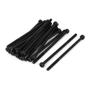 uxcell M3x60mm 12.9 Alloy Steel Hex Socket Screws Partially Threaded Bolt Black 20Pcs