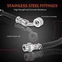 A-Premium Front Driver Brake Hydraulic Hose Compatible with Kia Models - Amanti 2004 2005 2006 - Replace# 587313F000