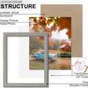 KTKDE Studio Gallery 18x24 Select Poster Frame Set of 5, Grey Wooden frames Display Poster, Posters & Art Prints for Artwork Wall Vertical or Horizontal Display best gift