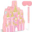 Princess Pinata Pink Castle Pinata with Stick Blindfold Large Castle Pinatas for Princess Birthday Party Decorations Pink Themed Party Decor Girls Birthday Supplies Baby Shower Bride Shower