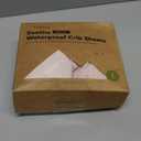 2-Pack Waterproof Crib Sheets for Girl, Boy - Organic Cotton 52X28 Fitted Crib Sheets Neutral,Crib Mattress Protector Sheets,Soft Toddler Bed Sheets,Washable Infant Fitted Baby Crib Sheets (Mist Rose)