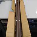 Tension Shower Curtain, Spring Shower Tension Curtain Rod, Closet Rod, for Windows or Shower, Rust Resistant Easy to Install, Umimile (Brown, 51-165)