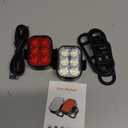 Bike Lights for Night Riding, USB Rechargeable Bike Lights Front and Back, Waterproof IP65 Bicycle Light, 4+6 Modes Bike Headlight and Tail Light Set,1.5 Hrs Fast Charging, Easy to Install