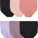 Fruit of the Loom Women's Cotton Plus Size Brief (6 Pack )