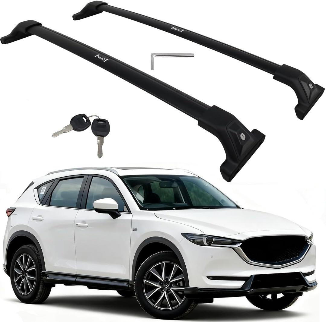 Upgraded 260lbs Lockable Cargo Rack for 2017-2025 Mazda CX-5 CX5 Roof Racks Cross Bars Luggage Carrier Rail Accessories