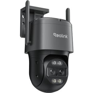 REOLINK 4K Wired WiFi Outdoor Camera, 8MP Dual Lens Security Camera, 360 PTZ Camera Auto Tracking, 2.4/5GHz Wi-Fi Smart Person/Vehicle Detection, 6X Hybrid Zoom, Color Night Vision, TrackMix WiFi