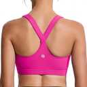 RUNNING GIRL Sports Bras for Women, Medium Support Molded Cup Women’s Sports Bras with Sewn in Pads Racerback Workout Yoga Bra(3113 Hot Pink XXL)