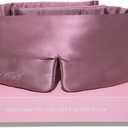 DROWSY Silk Sleep Mask - Face-Hugging, Padded Cocoon for Luxury Sleep in Total Darkness - 100% Pure Mulberry Silk (Damask Rose)