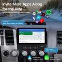 Car Stereo with Apple Carplay - 10.2" Touch HD Screen Bluetooth Radio for 2007-2013 Toyota Tundra, 2008-2018 Toyota Sequoia, FM/AM Radio, Wireless Android Auto, SWC, DSP (4G+64G)