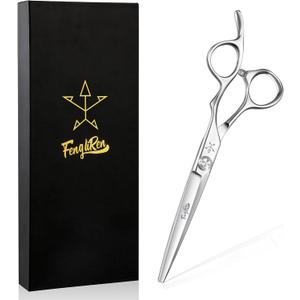 High-end Professional Extremely Very Sharp Barber Hair Cutting Scissors Hairdresser Shears For Hair 5.5 Inch Haircut Scissor Made Of Stainless Steel Alloy For Hairdressing Salon and Home Use