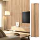 Art3dwallpanels 6-Pack Peel and Stick Wood Panels for Wall PVC, Oak
Self-Adhesive Slat Wall Panels, PVC Thick, 48 x 16 in, 3D Wood Grain Wallpaper, for Walls and Ceilings, Packed in Long Boxes