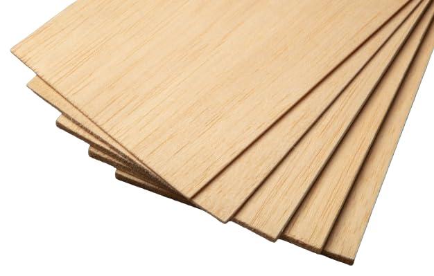36 inch Balsa Wood Sheets (1/32 x 4 x 36 Pack of 5) Model Grade Hobby Craft Wood Thin Plank, Perfect for Modeling, Crafts, Hobbies, Laser, Glider Airplanes by BINOS (1/32 x 4 x 36 Pack of 5)