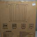 Extra Wide Baby Gate Tension Indoor Safety Gates Black Metal Large Pressure Mounted Pet Gate Walk Through Long Safety Dog Gate for The House Doorways Stairs (76.38"-81.10"/194-206CM, Black)