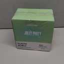 JOLLY PARTY 50 Plastic Bowls with Silver Rim-12oz Disposable Soup Bowls, Christmas Thanksgiving Premium Heavy Duty Plastic Dessert Bowls for Wedding/Party, Silver