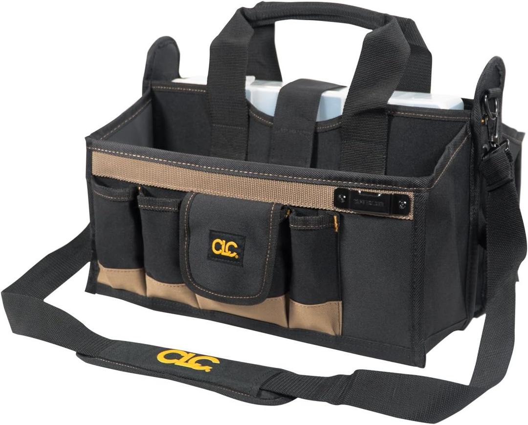 CLC Custom LeatherCraft 1529 16 In. Center Tray Tool Bag, 16 Pocket