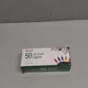 PREXTEX 50 Ct. Multi-Color Christmas Tree Lights with Green Wire - 10 Ft String Lights for Indoor and Outdoor Use - Multicolor Incandescent Christmas Tree Decoration with End-to-End Connectors