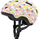 Toddler Bike Helmet for Boys and Girls, Adjustable Kids Helmets from Infant/Baby to Children, 1/2/3/4/5/6/7/8 Years Old(Flower Kitten,XS)