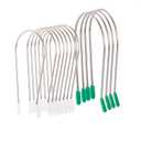 Fiewmay Hot Curler Replacement Clips for Super Jumbo Hair Rollers, 12 pcs Assortment: 8 pcs 1' and 4 pcs 1' Strong Hold Pins with Storage Box