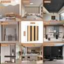Acoustic Wood Slat Wall Sample Kit- 6 Wood Slat Colors for Interior Wall Decor, Modern Soundproof Wall Panels