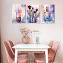 Tween Teen Girls Bedroom Wall Art Makeup Canvas Prints 16x24in Framed