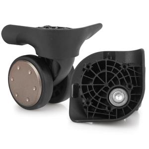 Volein Plastic Suitcase Wheels, 360 Swivel Black Spinner Luggage Casters, V133A
