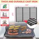 Genesis 300 Grill Parts Kit for Weber Genesis 310 320 Series E330 E320 E310 S310 S320 S330 EP/CEP310 EP/CEP320 EP/CEP330 Grill Parts(2011-2016), 7524 Cast Iron Grill Grates & 7621 Flavorizer Bars