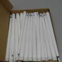 Reginary 36 Pieces Flameless Taper Candles Battery Operated Bulk 11" Plastic Lights LED Candlesticks Window Candles for Birthday Wedding Church Decor Party Supplies(White)