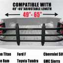 Ajustable Retractable Aluminum Truck Bed Extender, 51"-60" Fits for Toyota Tacoma, Nissan Frontier, Chevy Colorado, GMC Canyon, Ranger, Gladiator, Ridgeline, Tailgate Extension, Drilling Needed