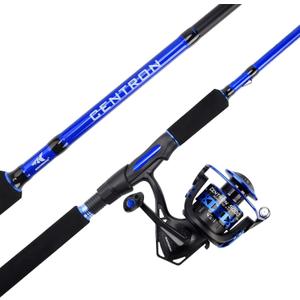 KastKing Centron Fishing Rod and Reel Combo, Spinning & Baitcasting Combos, IM6 Graphite 2Pc Blanks, Stainless Steel Guides with Ceramic Rings, Contoured EVA Handles & Fighting Butt, Spin-8' H,5000 Reel