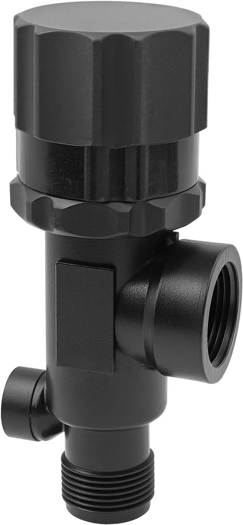23120-3/4-PP Adjustable Pressure Relief Valve - 3/4" NPT Male Inlet/Female Outlet, 0-150 PSI Adjustable, with Locking Nut & 1/4" Gauge Port for Sprayers, Irrigation & Fluid Systems