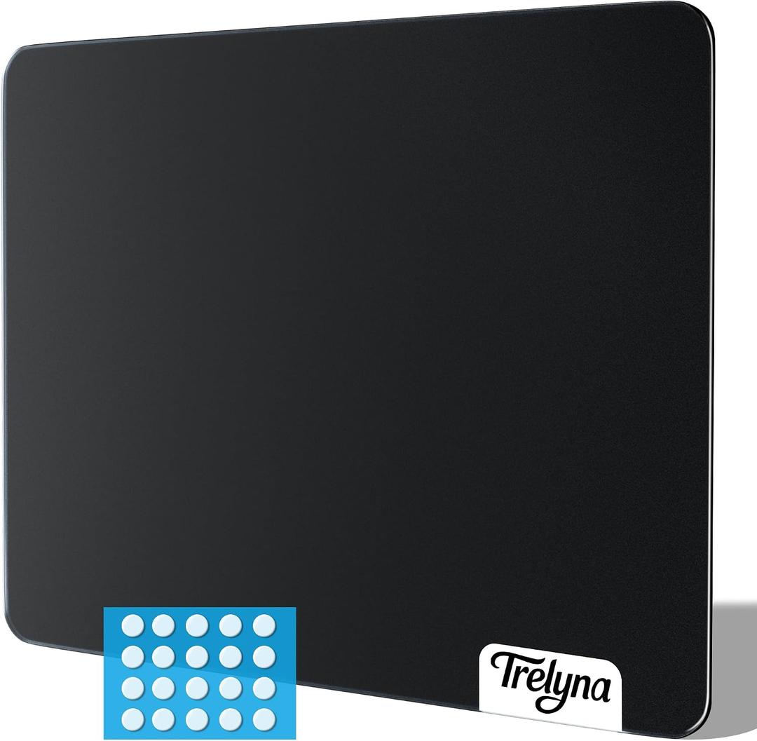 Tempered Glass Mousepad for Gaming, 19.7"x15.7" Large Hard Mousepad, 19.7L x 15.7W inches