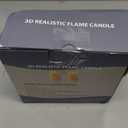 TECHLONG Flameless Candles with Remote Timer, 3D Moving Flickering Flame Battery Operated Candles Lasting 1000+ Hours, 3" x 5" Ivory Real Wax Electric LED Pillar Candles, Set of 2