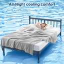 Cooling Blanket for Hot Sleepers & Night Sweats Cooling Comforter, Breathable Lightweight Double-Sided Summer Bedding, Breathable Soft All Season (Glacier Grey, King(106"x90"))