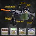 Gel Splat Blaster - 36 Inch Big Size - Rich Accessories - Fully Automatic and Manual Mode - 7.4V Rechargeable Battery - for Ages 15+, Large