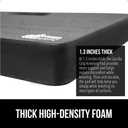 GORILLA GRIP Extra Thick Patent Pending Supportive Foam Kneeling Pad, Large Cushion Knee Pads for Gardening, Baby Bath Time, Dirt and Water Resistant, Workout and Garden Supplies, 17.5x11, Black