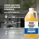 HARRIS Multi-Purpose Pure Liquid Castile Soap for Home Cleaning, Multi-Purpose Cleaner, For Dish Soap, Laundry Detergent, Kitchen and Bathroom Surfaces, Kids Rooms, Scented with Peppermint Oil, 64 Oz (64 Fl Oz (Pack of 1))