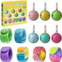 Fidget Toys Stress Balls for Kids, Sensory Ball Toys and Textured Silicone Slap Bracelets , Sensory Fidget Toys for Anxiety Relief, Autism ADHD Stress Relief Toy, Classroom Prize, Party Favors