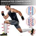 Ailaka Medical 15-20 mmHg Zipper Compression Socks Women Men, Small/Medium