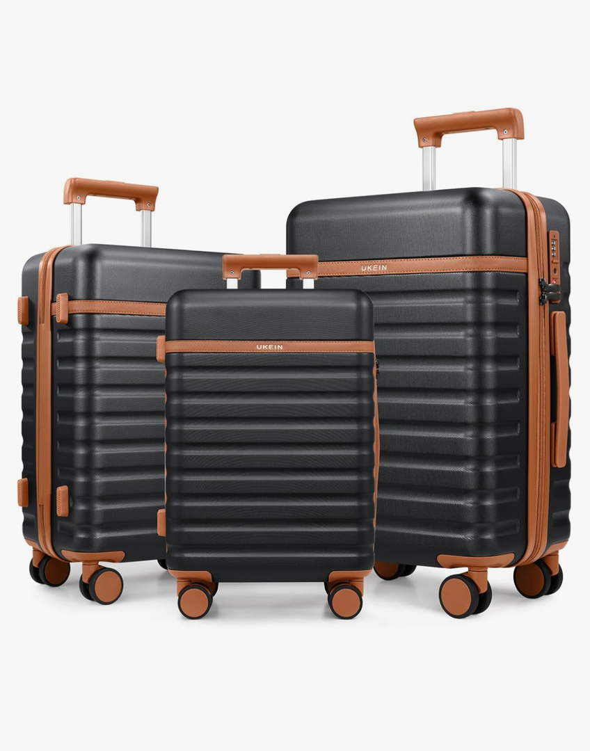 Luggage Sets 2 Piece, PC Hardside Carry on Suitcase with Spinner Wheel TSA Lock, Suitcase Set for Women Men