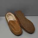 Lulex Moccasins for Men House Slippers Indoor Outdoor Plush Mens Bedroom Shoes with Hard Sole, Size 11