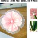 5.9 FT Giant Flowers Decoration with Stand, Large Soft Pink Standing Flowers, 3-Pack Artificial Floral Decor for Indoor Home, Living Room, Party, Event, Photo Backdrop & Home Decoration