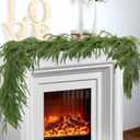 3 Pack 6ft Christmas Garland Decor Artificial Norfolk Pine Garlands, Real Touch Artificial Faux Greenery Garland for Fireplace Mantle, Wall, Stairs, Porch Holiday Indoor Outdoor Decorations