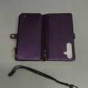 Defencase Compatible with Samsung Galaxy S24 Plus Case Wallet with RFID Blocking Card Holder for Women, PU Leather Magnetic Snap Flip Zipper Strap Phone Case Fit for Galaxy S24 Plus 5G 6.7", Purple