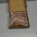 AceOrbit Scalloped Guest Napkin Holder Wooden Guest Towel Holder Tray for Bathroom Disposable Hand Towel Tray for Kitchen Weddings Hotels (Square)