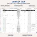 5 x 2026 Planner, Weekly and Monthly Calendar Planner Book, Jan 2026 - Dec 2026, Planning Agenda for Desk Accessories and School Supplies - A5 (6.3'' x 8.5'') (Blue Flower)