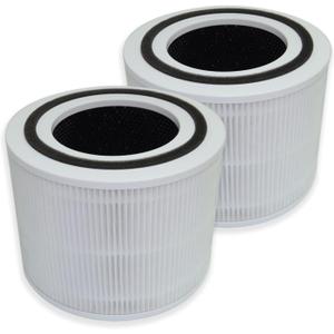 PUREBURG Replacement Filter Compatible with Simply Conserve AM-AP1115-WH 1000 Series Tabletop Air Purifier,2-Pack H13 True HEPA Activated Carbon 4-Stage Filtration
