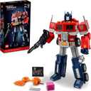 LEGO Icons Optimus Prime 10302 Transformers Figure Set, Collectible Transforming 2-in-1 Robot and Truck Model Building Kit for Adults, Perfect for Display or Play