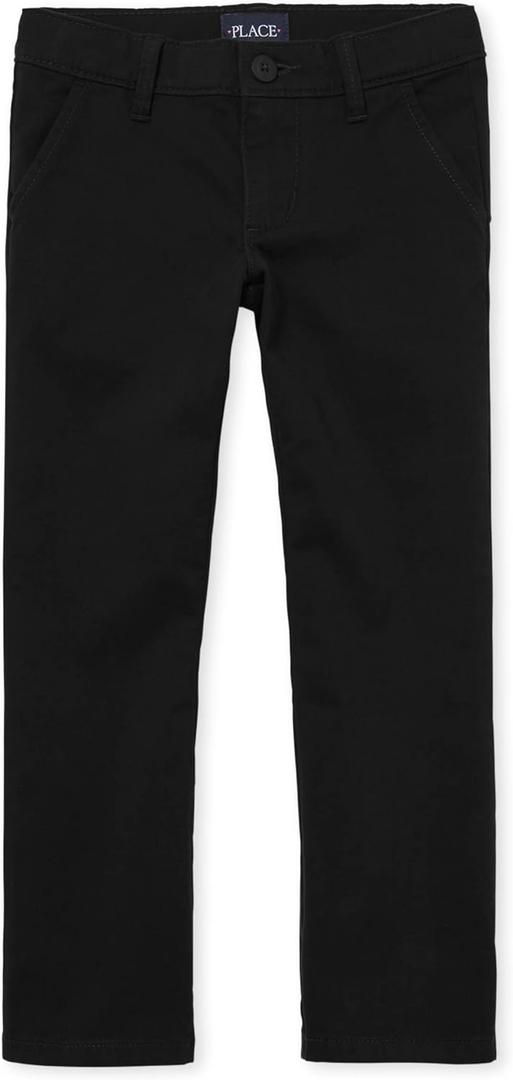 Stretch Bootcut Chino Pants,multipacks (12, Black Single)