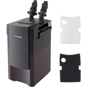 VEVOR 264GPH Canister Filter, 2-Stage External Aquarium Filter with Powerful Pump, Quite Water Circulation Cleaning Machine with Media for Fish Tanks and Aquariums Up to 75 Gallons, for Freshwater